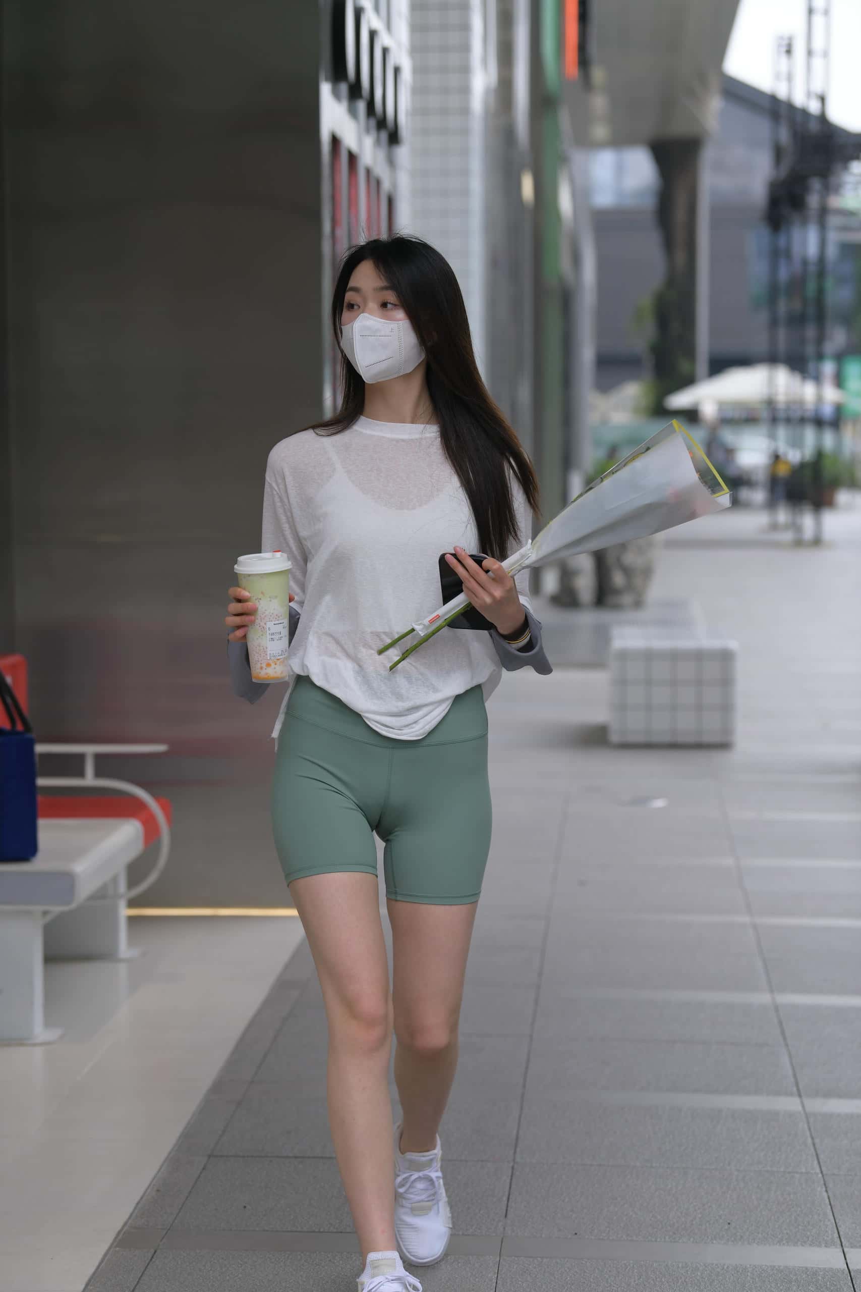 图片[5]-路边买花的白衣长发姑娘【884P】J5726-街图社
