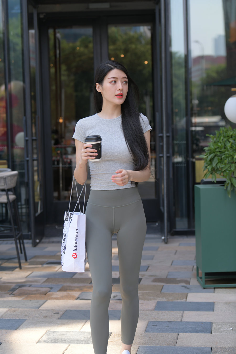 图片[4]-在外面逛街的瑜伽裤女孩J2240 449P1V-16.7GB-街图社