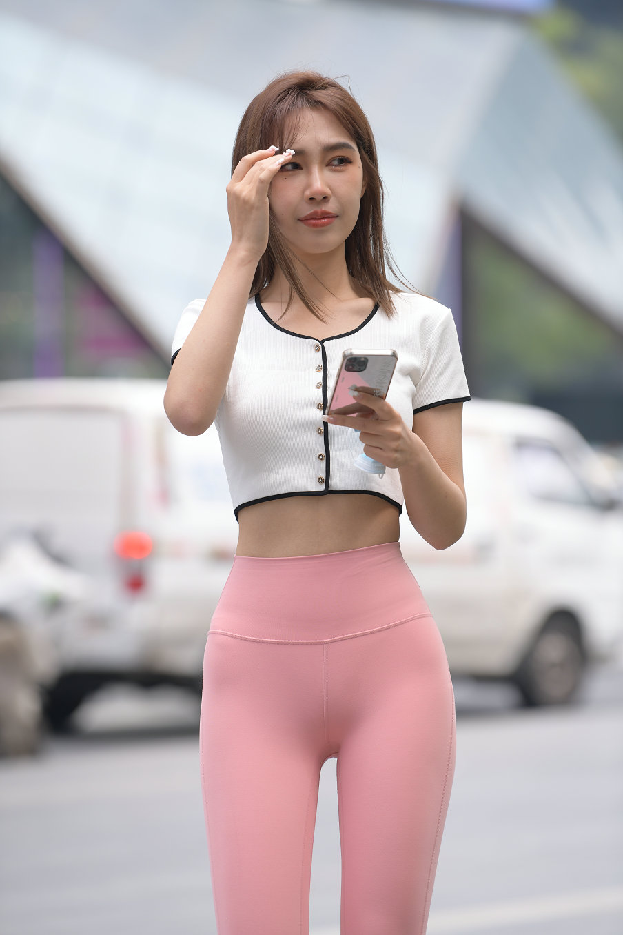 图片[2]-街拍粉色瑜伽裤女孩J2900 645P1V-20.7GB-街图社