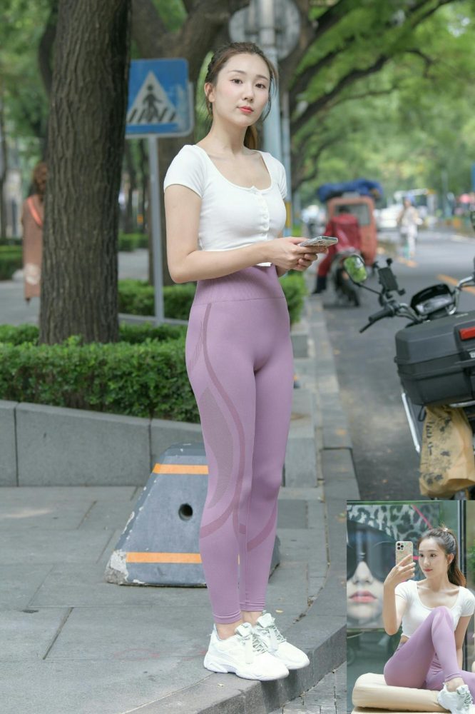 图片[5]-香芋色瑜伽裤高马尾漂亮女孩J2206 545P1V-19.1GB-街图社