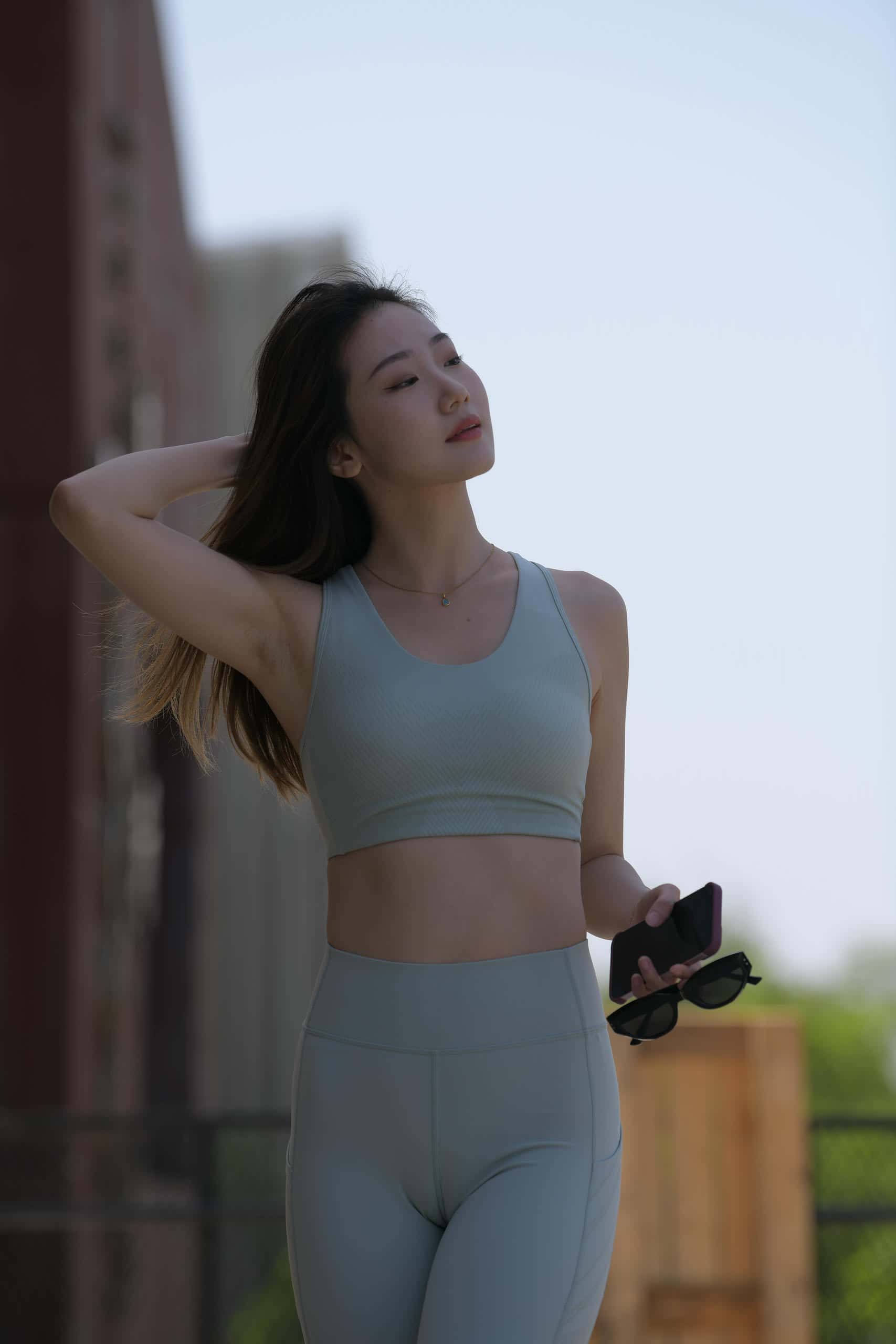 图片[4]-浅绿色瑜伽美女日常【743P】J6194-街图社