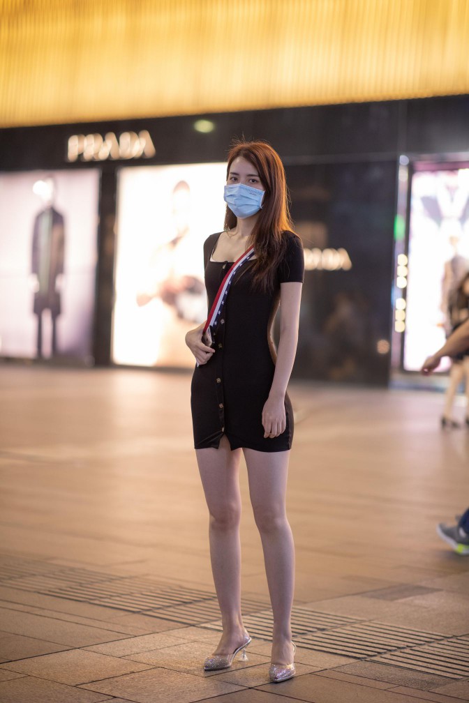 图片[4]-逛商场的黑色包臀裙美丽女孩【385P】00050-街图社