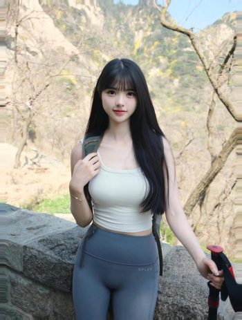 图片[9]-爱爬山的瑜伽裤MM，太甜美了！~-街图社