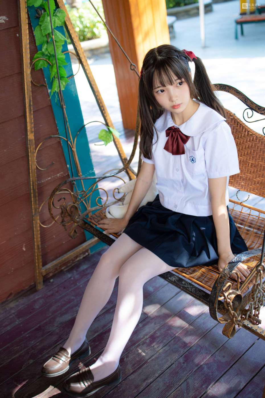 图片[3]-眼神好清澈的双马尾白丝女孩【75P】20019-街图社