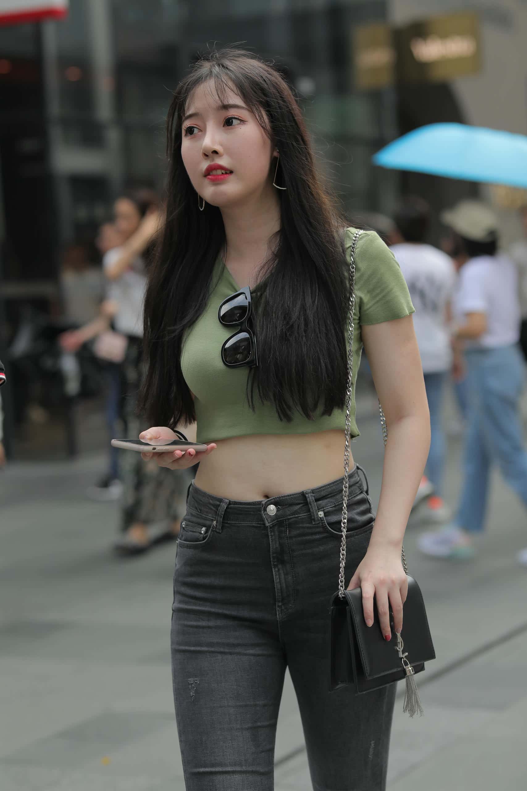 图片[1]-甜美靓丽牛仔裤女孩 【106P】J4144-街图社