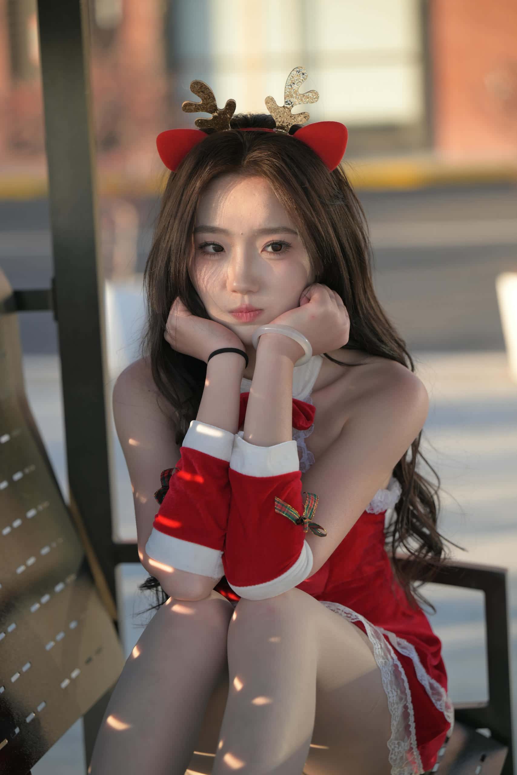 图片[1]-圣诞美眉【1096P】J8264-街图社